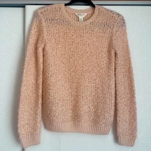 Nit sweater, Crew neck, light pink, Forever 21, Size Small or XS